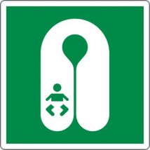 Schild 12 X 12 Cm (rettungsweste Für Säuglinge),