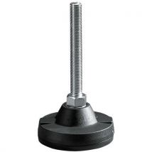Pied Réglable Anti-dérapant Tige L:146 Mm Pied H:205 Mm,