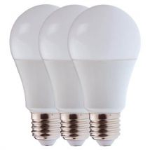 Pack De 3 Ampoules Led A60 E27 9w Blanc Froid 820 Lm,