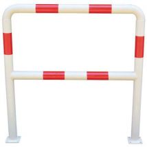 Barrière De Sécurité À Platine Ø 38 Mm L1m - Blanc/rouge,