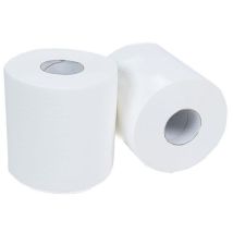 Manutan Expert - Bobine Papier Essuyage Blanc 850 Feuilles Ouate Cellulose - Lot de 6 - Usage Alimentaire Éco-responsable