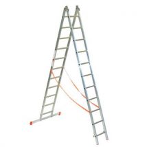 Echelle Autostable 2 Plans 3,5m Avec Barre Stabilisatrice,