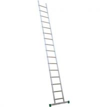 Einfache Leiter 5,05m 16 Stufen Mit Stabilisatorstrebe,