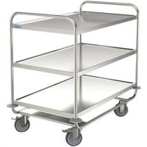 Hupfer - Chariot Inox - 3 Plateaux - Force 200 Kg