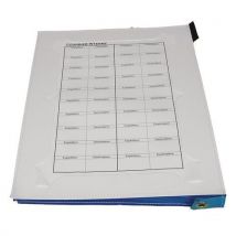 Outils Oceans - Pochette D'échange De Courrier Interne E8cm Blanc/bleu,