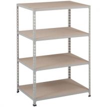 Rayonnage Manutan Rapid 2 1980x915x610 Zingué - 4 Niveaux,