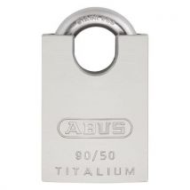Abus - Vorhangschloss Mit Bügelschutz Titalium Serie 90 - Verschiedenschließend - 2 Schlüssel