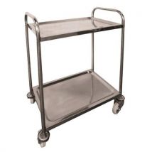 Stockman - Chariot Inox 2 Plateaux - Capacité 100 Kg