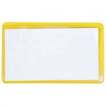 100 Pièces Etiquette Magnétique Fond Jaune 100x60mm,