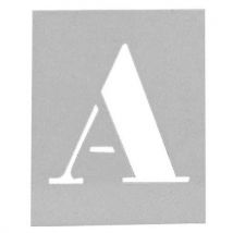 Morin - Schriftschablone Aus Aluminium - Satz Mit 26 Buchstaben