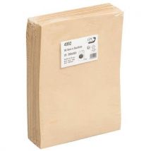 50 Pièces Pochette Kraft Armé Brun H:365 L:280 130g 3sfx5cm,