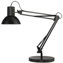Lampe De Bureau Success Noire 66 Cm Socle Et Pince,