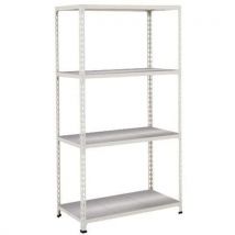 Rayonnage Rapid 2 1980x915x455 4 Tablettes Metal Gris,