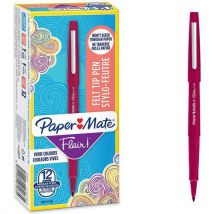 12 Stücke 12 Filzstifte Flair - Magenta - Paper Mate ,