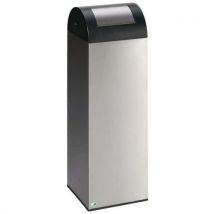 Var - Poubelle Tri Sélectif Anti-feu - Inox - Avec Trappe