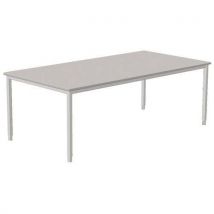 Robberechts - Bureau Droit Combi-classic - Gris - Piètement Ajustable