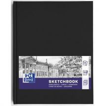 5 Stücke Sketchbook Oxford Art, Broschüre A4 192 S. 100 G Schwarz,