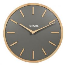Horloge 30 Cm Elegance Bois Gris Anthracite - Orium,