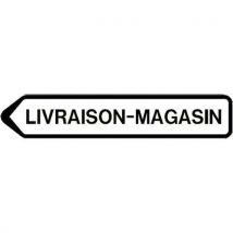 Kelias - Panneau Directionnel Grande Hauteur Double Message - Livraison-magasin - Longueur 1300 Mm