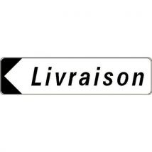 Lacroix - Panneau Directionnel Standard - Livraison - Longueur 500 Mm