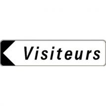 Lacroix - Panneau Directionnel Standard - Visiteurs - Longueur 500 Mm