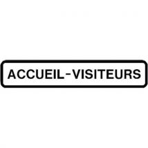 Lacroix - Panneau Directionnel Grande Hauteur Double Message - Accueil-visiteurs - Longueur 1300 Mm