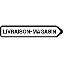 Lacroix - Panneau Directionnel Grande Hauteur Double Message - Livraison-magasin - Longueur 1300 Mm