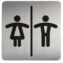 Durable - Pictogramme Design Carré Toilette - Hommes Et Femmes
