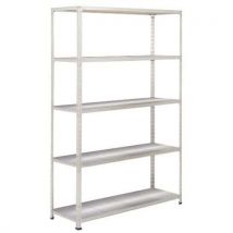 Rayonnage Rapid 2 1980x1525x455 5 Tablettes Metal Gris Époxy,