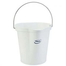 Vikan - Seau Gradué Avec Bec Verseur - Blanc - 12 L
