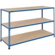 Rayonnage D'entrepot Manutan Rapid 2 914x1525x305 Bleu, - Manutan