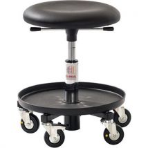 Tabouret D'atelier Beta Esd-imitation Cuir Esd-bas-noir,