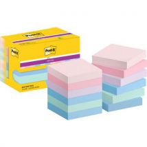 Post-it - Notes Super Sticky 47.6mm X 47.6mm 12blocs Assortis Soulful