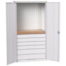 Armoire D'atelier À Tiroirs Bott Medium Gris Clair,