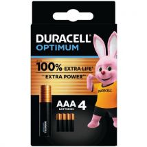 4 Pièces Duracell Optimum Aaa X4,