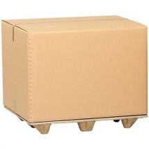 Caisse Conteneur Pour Palette X3 Cannelure 1200x800x850,