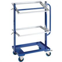 Kongamek - Chariot Acier Pour Bacs Norme Europe - Longueur 800 Mm