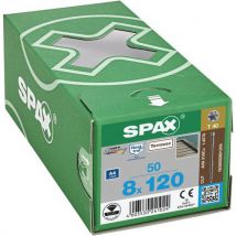 50 Vis Terrasse Empreinte T-star Plus Acier A4 Ø 8x120,