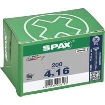 200 Vis À Tête Fraisée Emp.pozidriv F.total Wirox Ø 4x16,