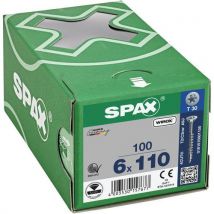 100 Senkkopfschrauben Mit T-star-plus-antrieb Und Teilgewinde Ø 6x110,