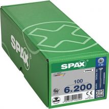 100 Vis À Tête Fraisée T-star Plus Filetage Partiel Ø 6x200,