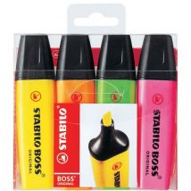 Set De 4 Surligneurs Stabilo Assortis,