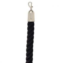 Corde Pour Poteau Noir Crochet Nickel,