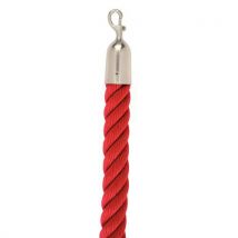 Corde Pour Poteau Rouge Crochet Nickel,
