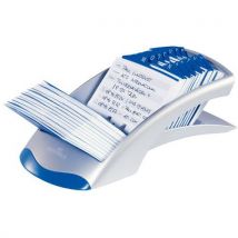 Durable - Karteikasten Visifix Desk Silbergrau/blau,