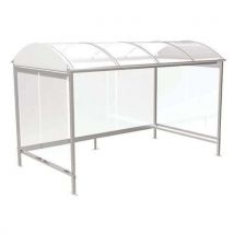 Abri Plus - Abri Fumeurs Combrailles - Verre - 4 X 2.4 M