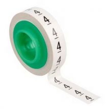 Scotchcode Blister, 3 Weiße Bedruckte Bänder „4“, Std 0-9,