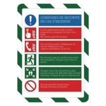 2 Pièces Magneto Solo Securite Magnetique A4 Vert/blanc,