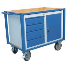 Fimm - Wagen Mit 1 Schrankmodul Und 1 Schubladenblock - Tragkraft 500 Kg - Fimm