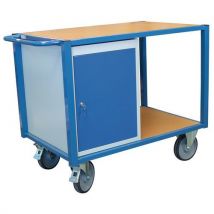 Fimm - Wagen Mit 2 Fachböden Und Einem Schrankmodul - Tragkraft 500 Kg - Fimm